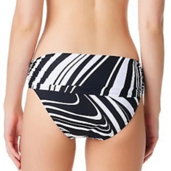 BLEU ROD BEATTIE New Wave Sarong Hipster Bottom - Black/White Size 8 NEW - Picture 3 of 15